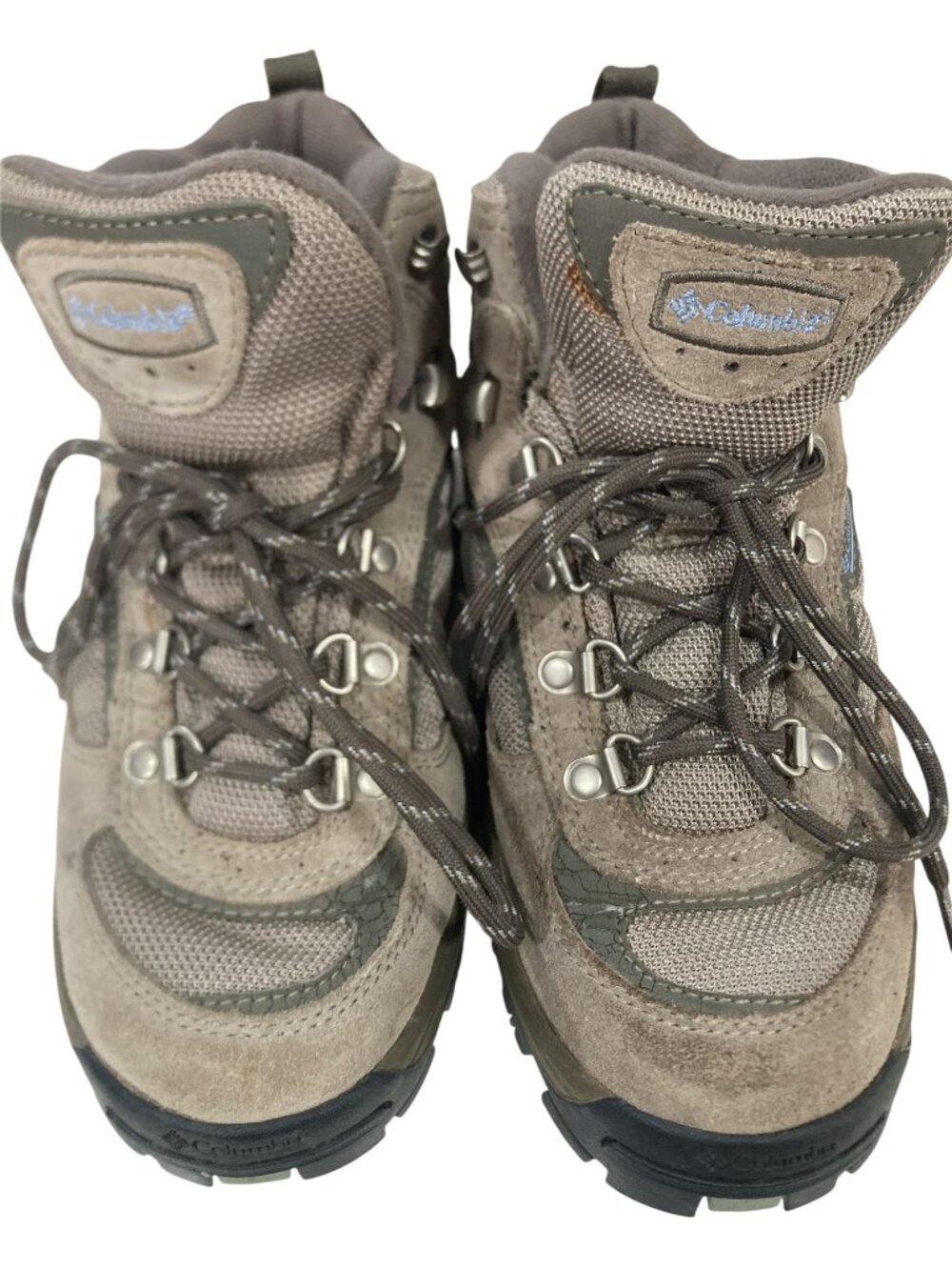 Columbia Womens Hiking Boots Suede Mesh Waterproof Outdoor Footwear Size 8